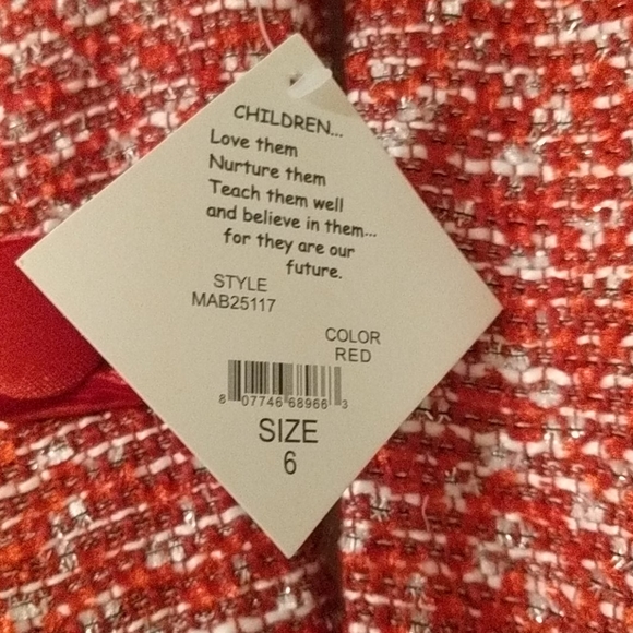 Blueberi gold 2 piece dress set size 6 - Picture 7 of 8